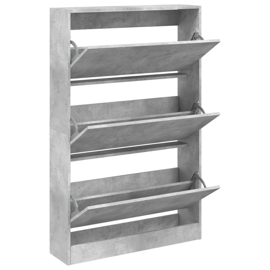 VidaXL shoe cabinet 80x21x125.5 cm Processed wood concrete price