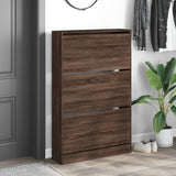 VidaXL shoe cabinet 80x21x125.5 cm Producted wood brown oak color