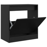 VidaXL Shoe cabinet 60x34x63.5 cm Properted Wood Black