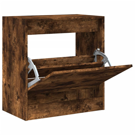 Vidaxx Schuhschrank 60x34x63,5 cm verarbeitetes Holz, geräucherte Eiche