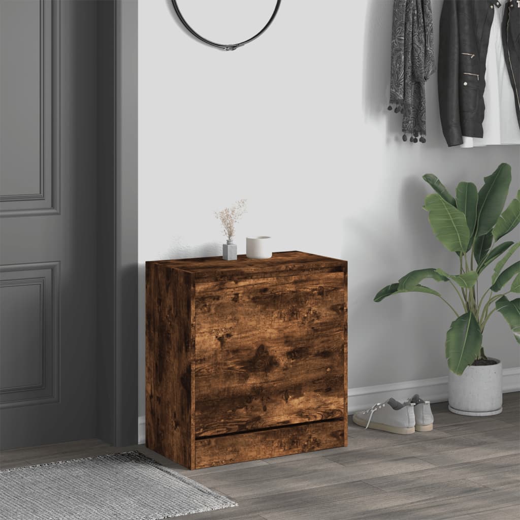 Vidaxx Schuhschrank 60x34x63,5 cm verarbeitetes Holz, geräucherte Eiche