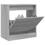 Vidaxx Schuhschrank 60x34x63,5 cm, Holzwerkstoff, Farbe Sonoma-Eiche, Grau