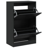 Vidaxx Schuhschrank 60x34x96,5 cm lackiertes Holz schwarz