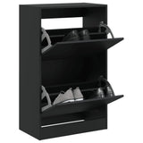 Vidaxx Schuhschrank 60x34x96,5 cm lackiertes Holz schwarz