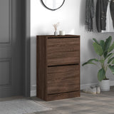 Armoire à chaussures Vidaxl 60x34x96.5 cm Couleur de chêne brun en bois de propriété