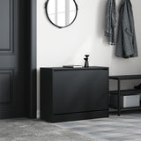 Vidaxx Schuhschrank 80x34x63 cm lackiertes Holz schwarz