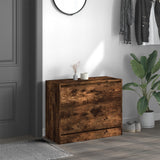 Vidaxl Shoe Cabinet 80x34x63 cm Property Wood Røget eg Farvet