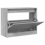 Vidaxl Shoe Cabinet 80x34x63 cm Property Wood Grey Sonoma Oak Farvet