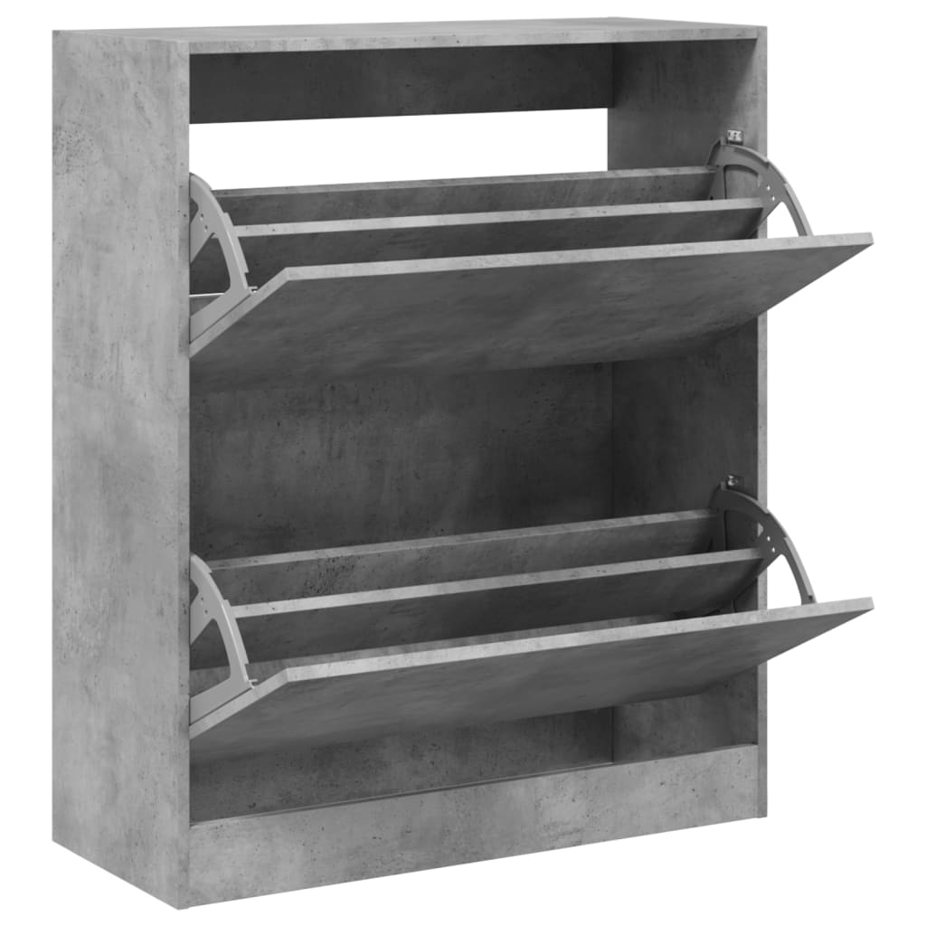 Vidaxx Schuhschrank 80x34x96,5 cm Holzwerkstoff betongrau