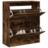 Vidaxx Schuhschrank 80x34x96,5 cm verarbeitetes Holz, geräucherte Eiche