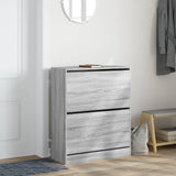 Vidaxx Schuhschrank 80x34x96,5 cm, Holzwerkstoff, Farbe Sonoma-Eiche grau
