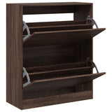 VidaXL shoe cabinet 80x34x96.5 cm Properted wood brown oak color