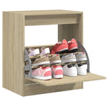 Armoire à chaussures Vidaxl 60x42x69 cm en bois de bois de chêne sonoma coloré