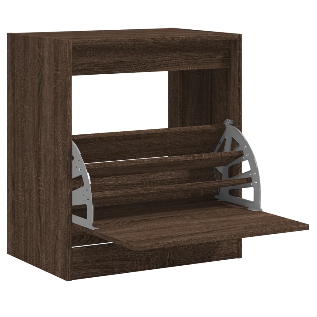 Vidaxx Schuhschrank 60x42x69 cm, fertige Holzfarbe, braune Eiche