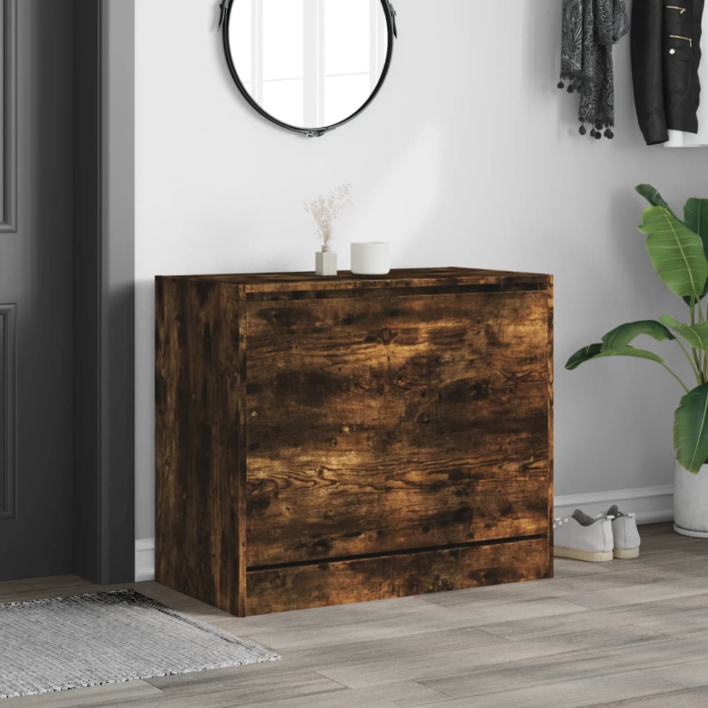 Vidaxx Schuhschrank 80x42x69 cm verarbeitetes Holz, geräucherte Eiche