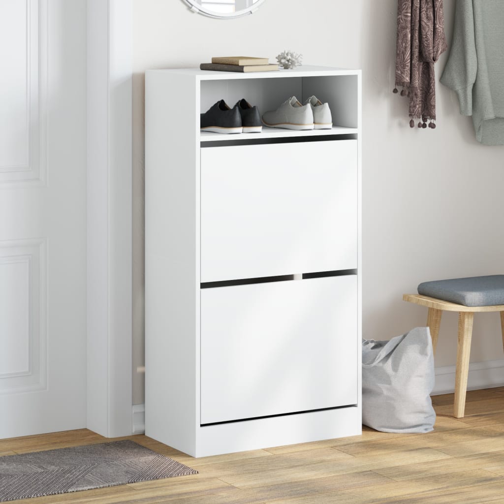 Vidaxx Schuhschrank 60x34x116 cm Holzwerkstoff weiß
