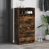 Vidaxx Schuhschrank 60x34x116 cm verarbeitetes Holz, geräucherte Eiche