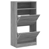 VidaXL shoe cabinet 60x34x116 cm Cut wood gray Sonoma oak color