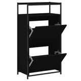 Vidaxl Shoe Cabinet 60x34x112 cm Property Wood Black