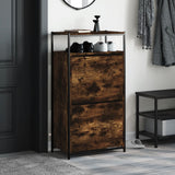 Vidaxx Schuhschrank 60x34x112 cm verarbeitetes Holz, geräucherte Eiche