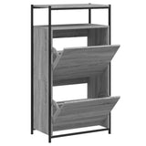 Vidaxl Shoe Cabinet 60x34x112 cm Property Wood Grey Sonoma Oak Color