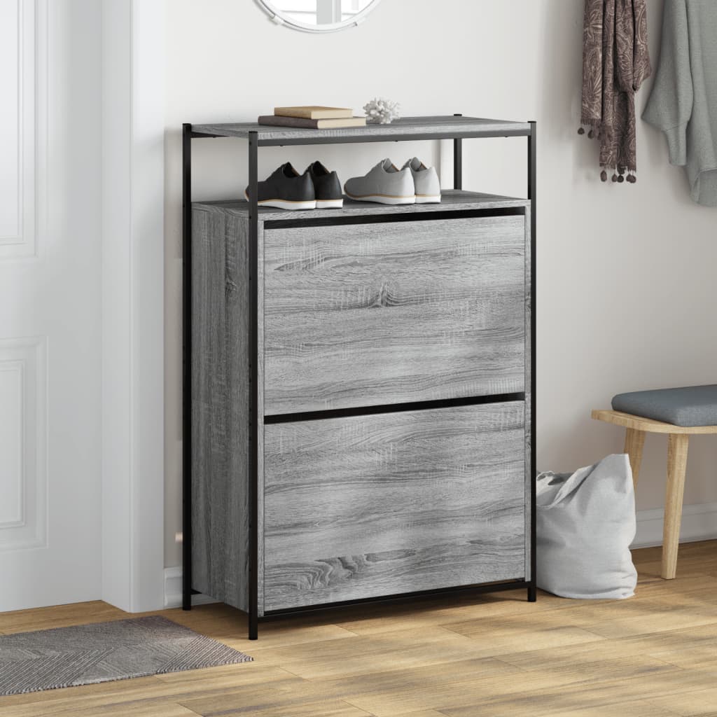 Szafka buta vidaxl 75x34x112 CM Cut Wood Grey Sonoma Oak Kolor