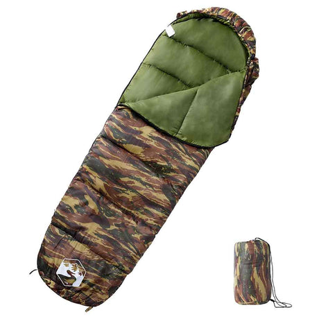 VidaXL Schlafsack Mumie für Erwachsene Camping 3 Jahreszeiten