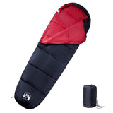 VidaXL Schlafsack Mumie für Erwachsene Camping 3 Jahreszeiten