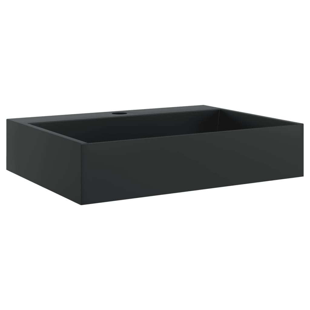 Vidaxx Waschbecken 50x38x11 cm Mineralgussmarmor mattschwarz