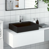 Vidaxx Waschbecken 50x38x11 cm Mineralgussmarmor mattschwarz