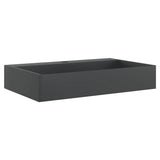 VidaXL Waschbecken 60x38x11 cm, Mineralgussmarmor mattschwarz
