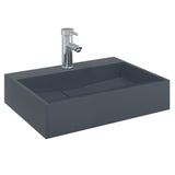 Vidaxl Washbasin 50x38x11 cm Mineral Casted Cast anthacit