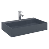 Vidaxx Waschbecken 60x38x11 cm Mineralguss Marmorguss Anthrazit