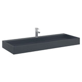 Vidaxl washbasin 120x46x11 cm Minerální litý mramor odlitý antracit