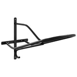 Vidaxl Saddle Rack Pared de hierro montado en negro