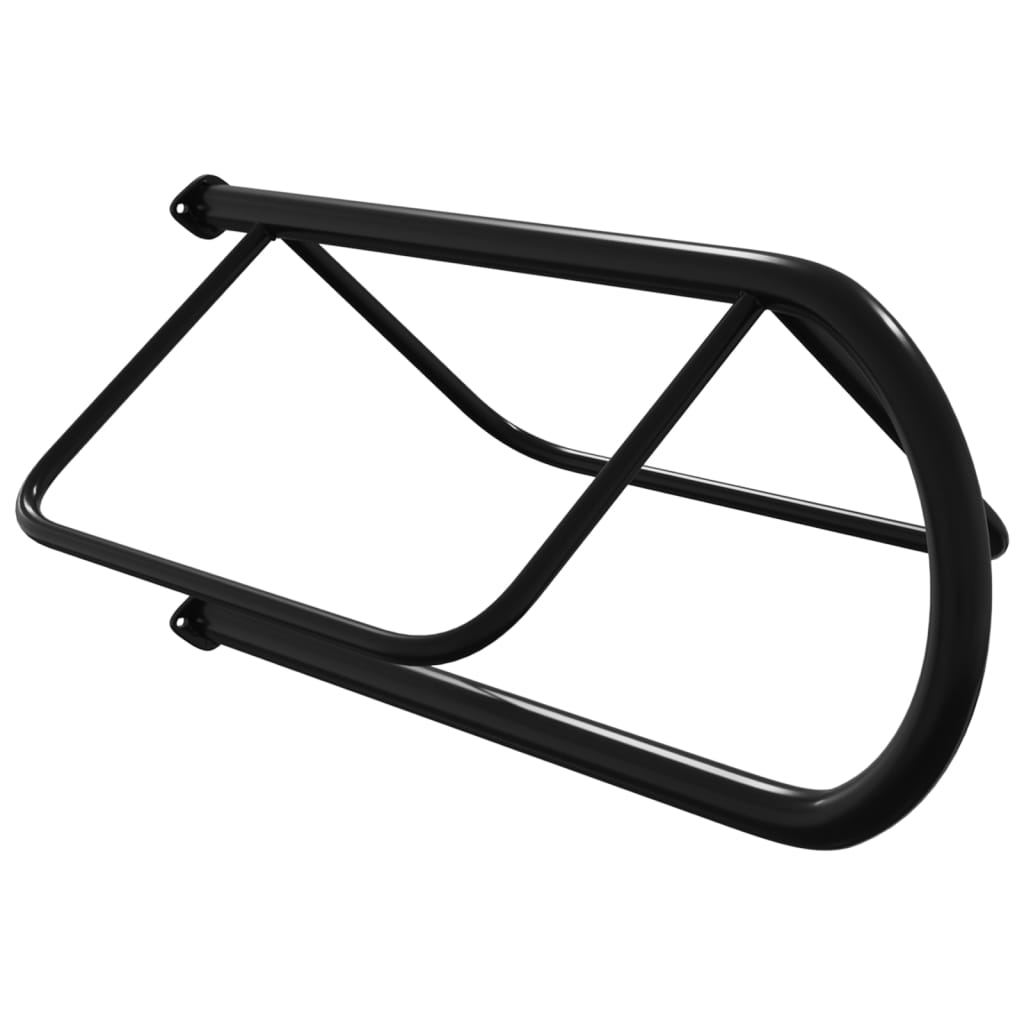 Vidaxl Saddle Rack Pared de hierro montado en negro