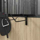 Vidaxl Saddle Rack Wall -navázaná železa černá