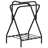 Vidaxl Saddle Rack Rack Blackage Defated Fir Black