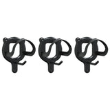 Vidaxl bridle holder 3 pc wall -ferro montato