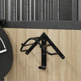 Vidaxl Bridle Holder Wall -Montert jern svart