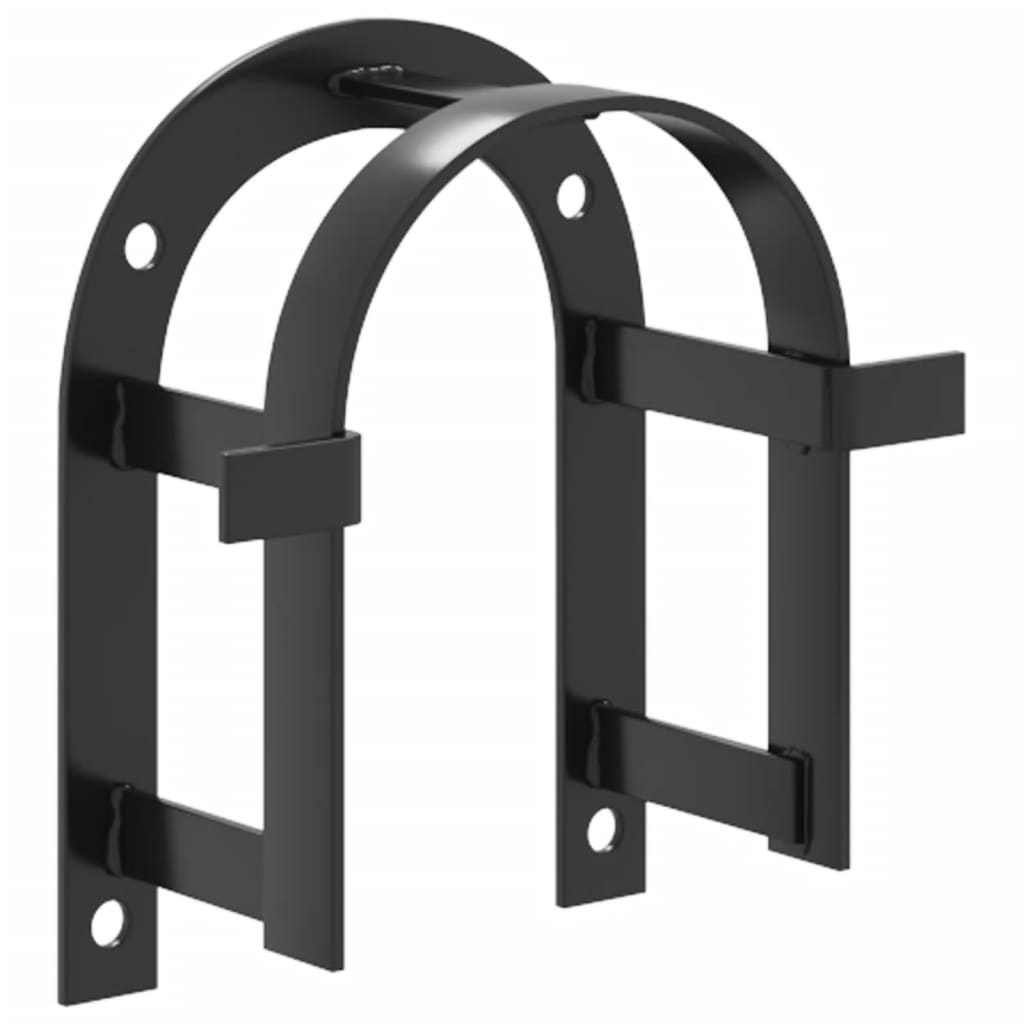 Vidaxl Bridle Holder Wall -Manted Iron Black