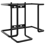 VidaXL Lecksteinhalter Stahl schwarz
