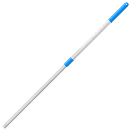 Vidaxl Heugabelgriff Teleskopstahl silberfarben