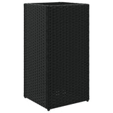 Vidaxx Pflanzgefäß 30x30x60 cm Polyrattan schwarz