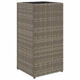 Vidaxx Pflanzgefäß 30x30x60 cm Polyrattan grau