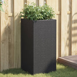 Vidaxl Načrtovanje škatle 40x40x80 cm Poly rattan Black