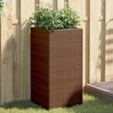 Vidaxx Pflanzgefäß 40x40x80 cm Polyrattan braun