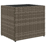 Casella di pianificazione Vidaxl 36x30x32 cm poli rattan grigio