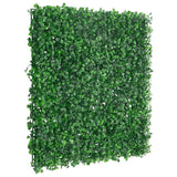 Vidaxxl Zaun mit Kunststrauch 6 Stück 50x50 cm grün