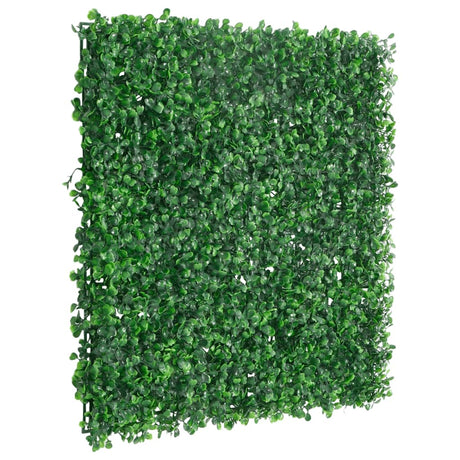 Vidaxxl Zaun mit Kunststrauch 6 Stück 50x50 cm grün